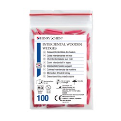 HS-5722671 - Henry Schein Wooden Wedges Pink box of 100 pcs